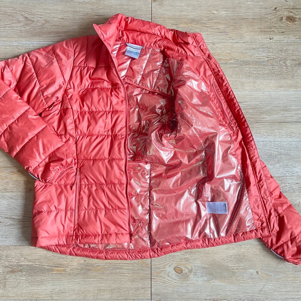 Columbia Whirlibird Interchange 3-in-1 Jacket with Omni Heat Peach Pink XS/Ski - Picture 5 of 10